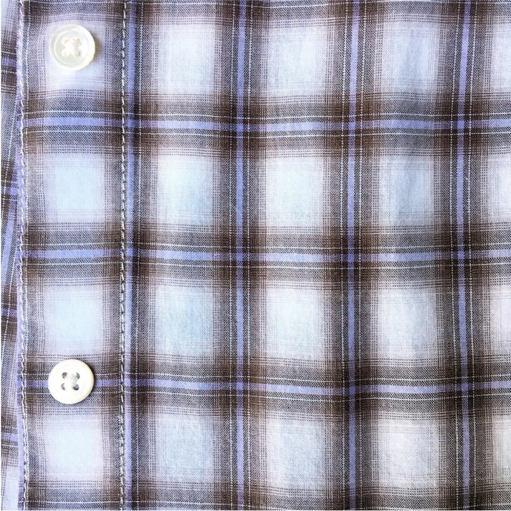 James Perse Tomboy Plaid Button Down Shirt - Size 3 - Picture 7 of 8